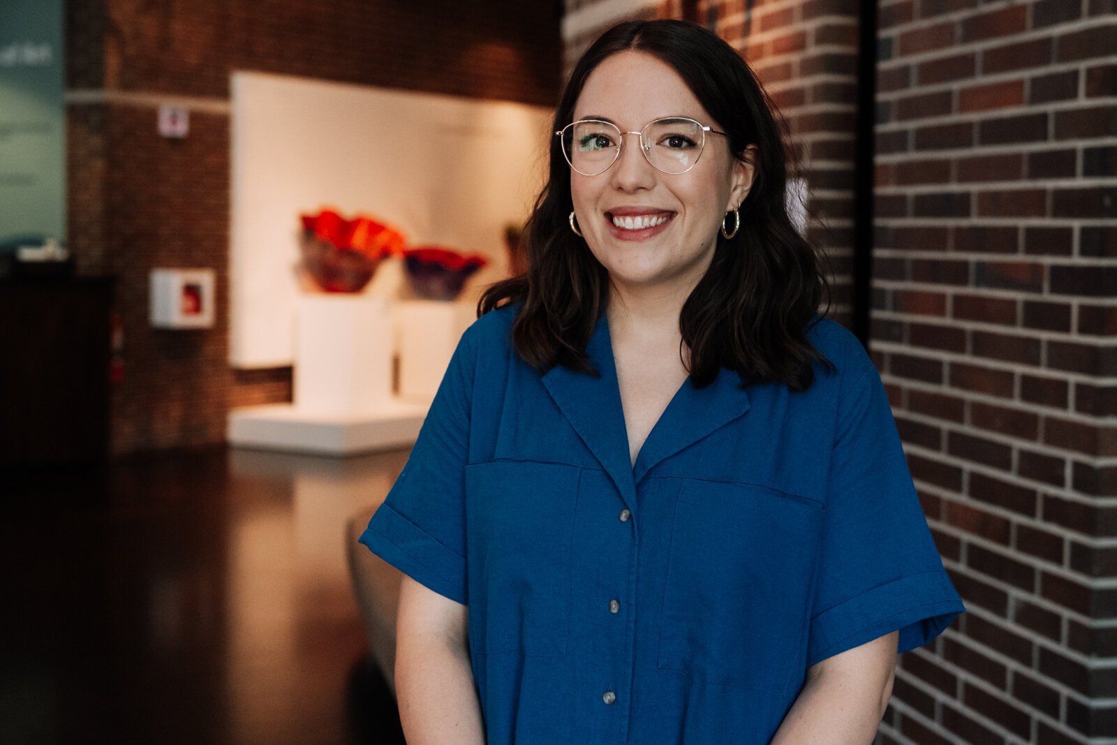 Portrait of Alyssa Dumire, Director of Education at Fort Wayne Museum of Art.