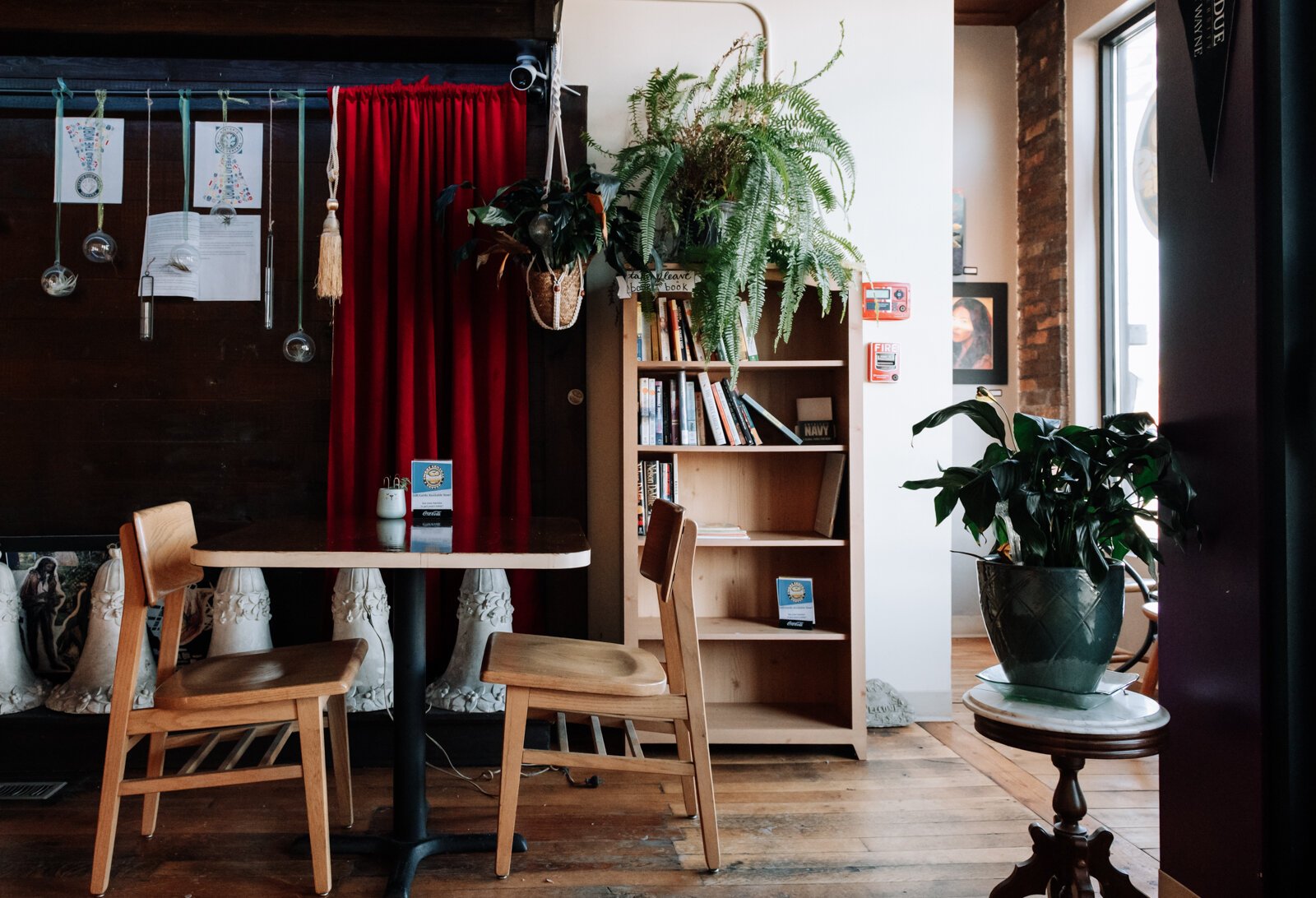 Davey's Delicious Bagels features many tables and natural light in their main room.