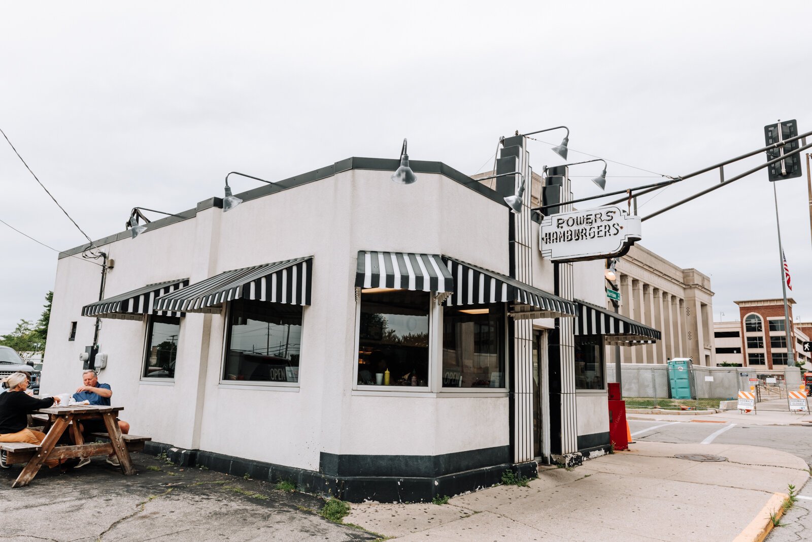 Exterior at Powers Hamburger Restaurant, 1402 S. Harrison.