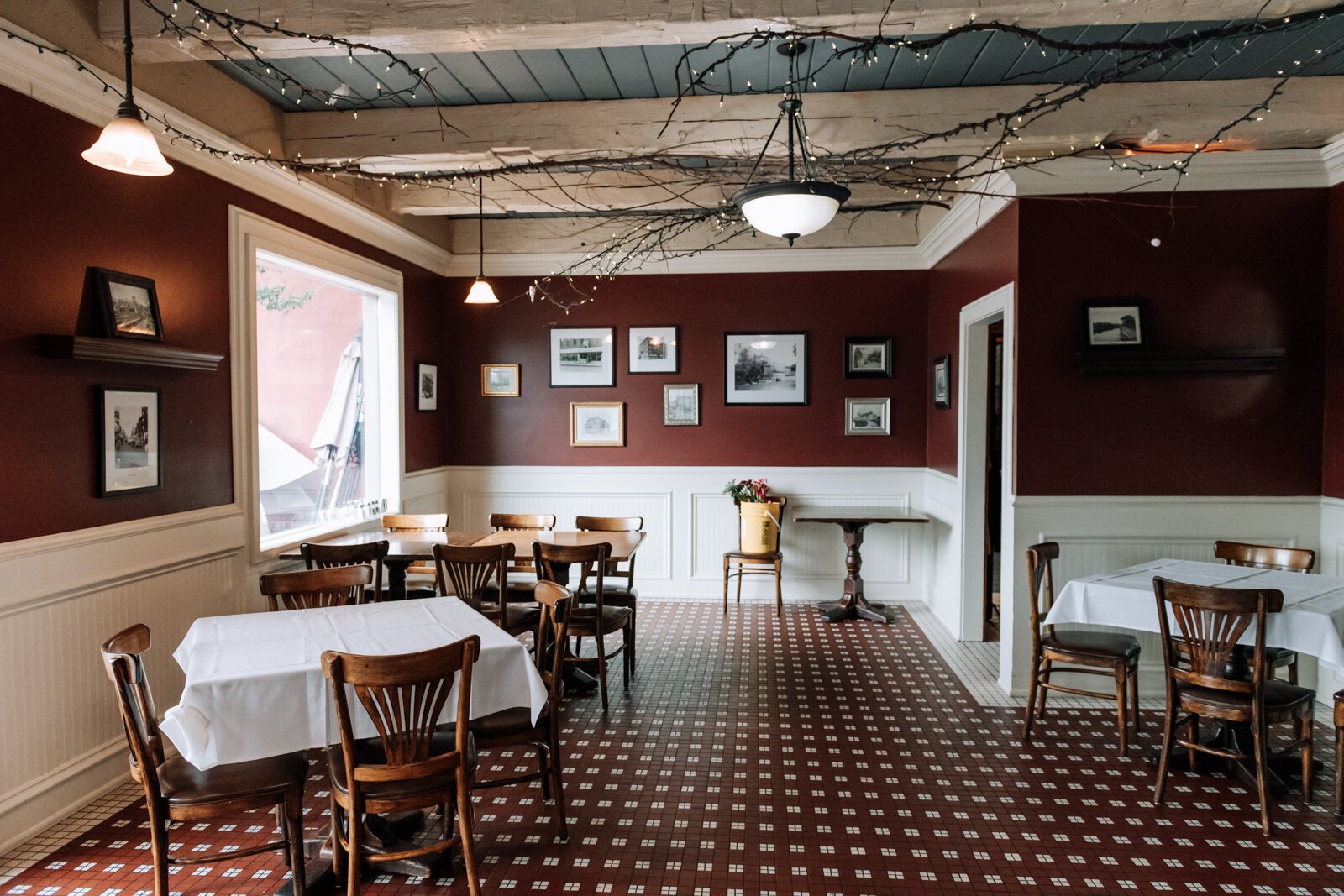 Dining room decor at Don Hall's Old Gas House, 305 E. Superior.