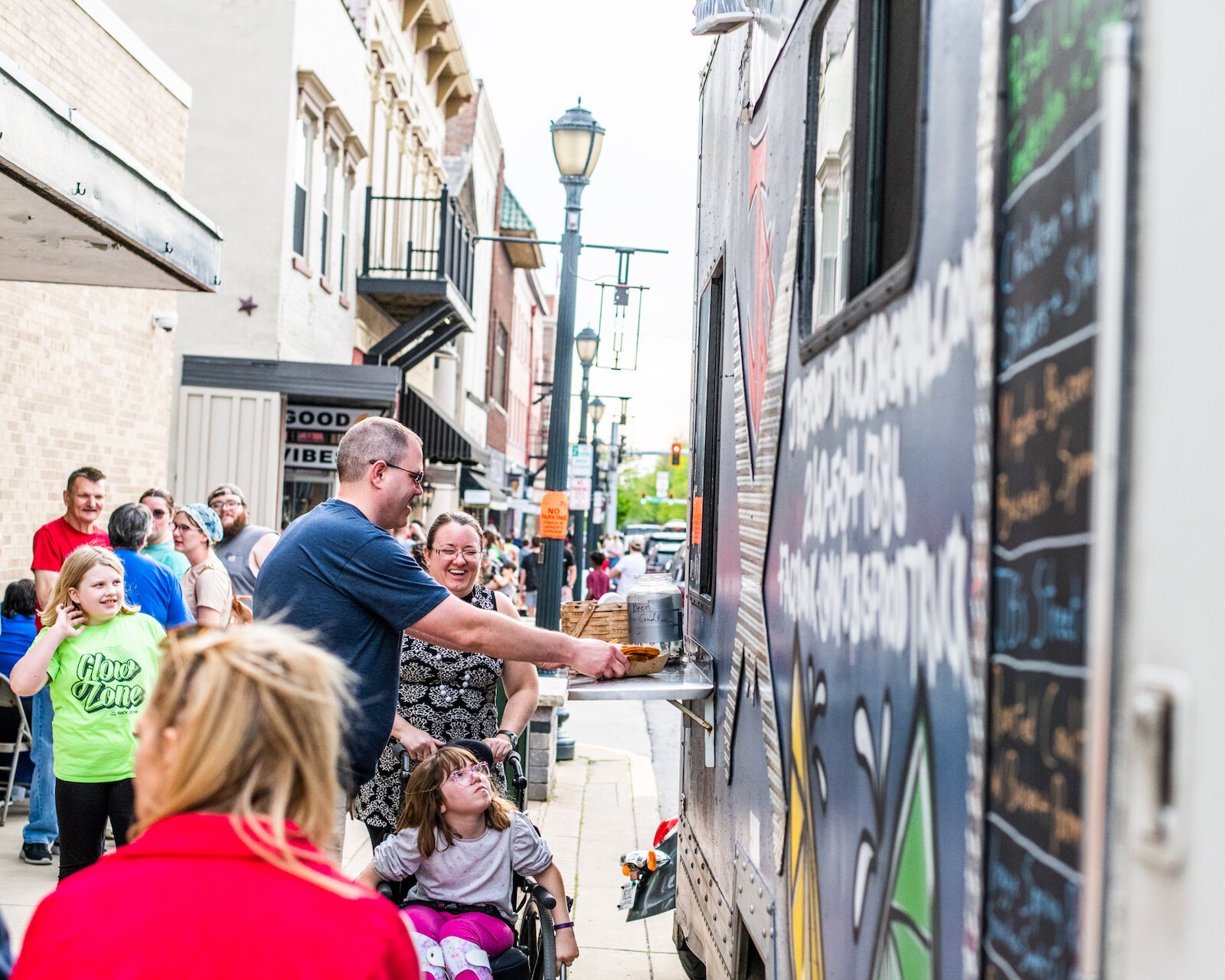 Customers pick up their order from JB's "Cuisine Machine."