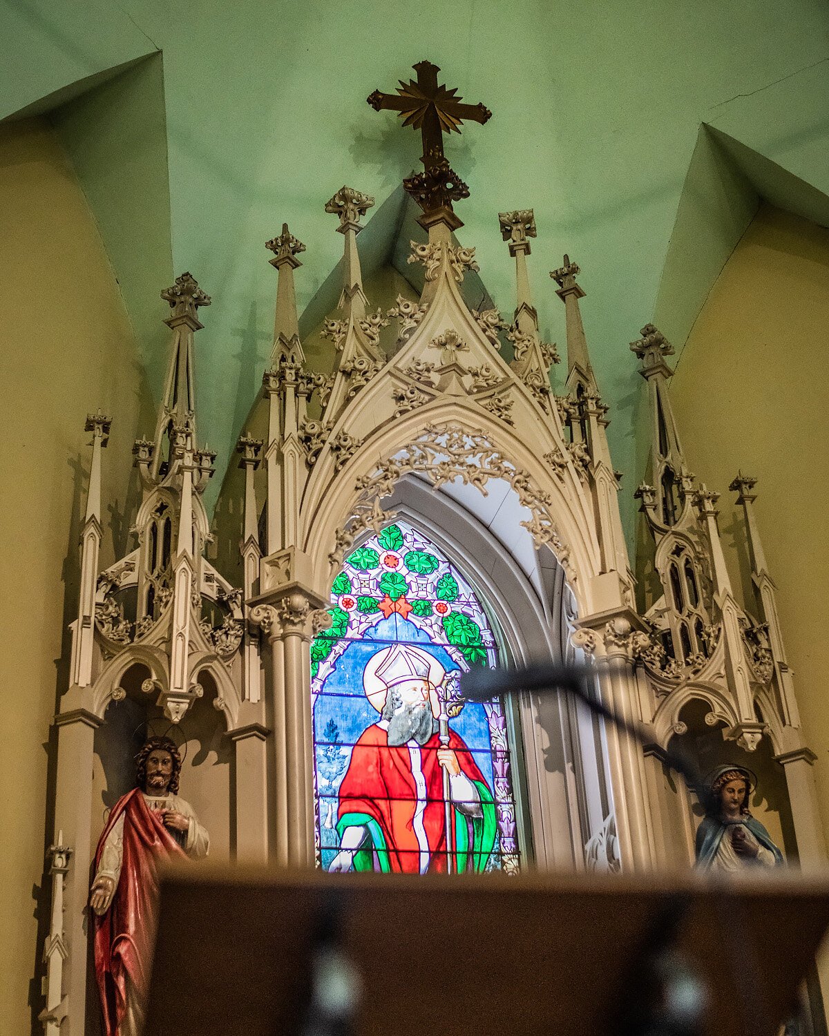 Inside St. Patrick's Catholic Church.