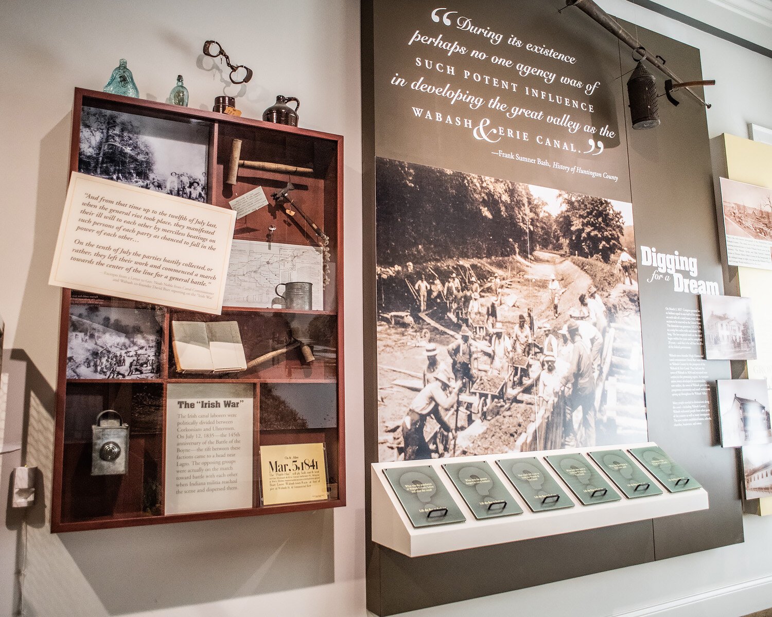 An exhibit at the Wabash County Museum.