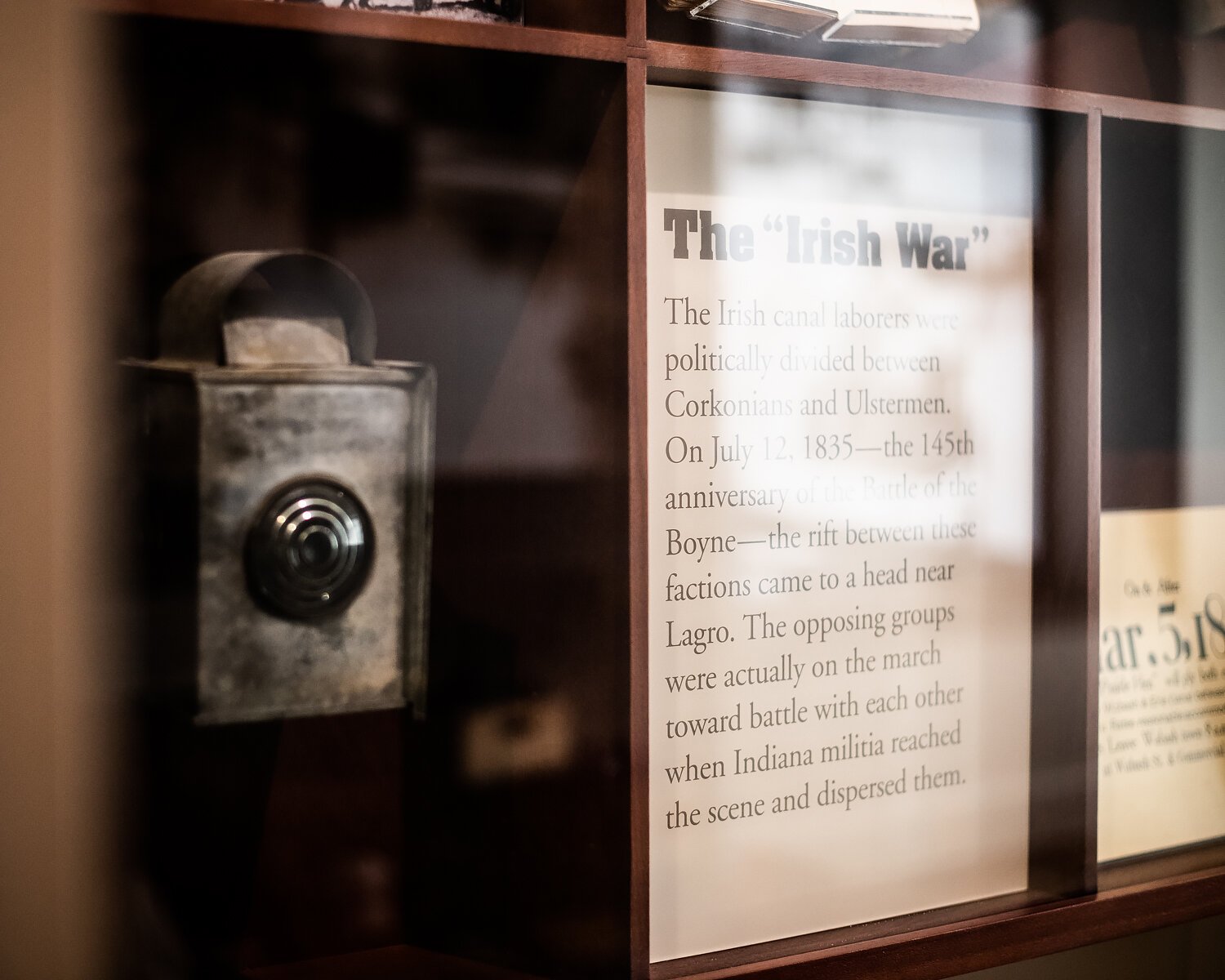 An exhibit at the Wabash County Museum.