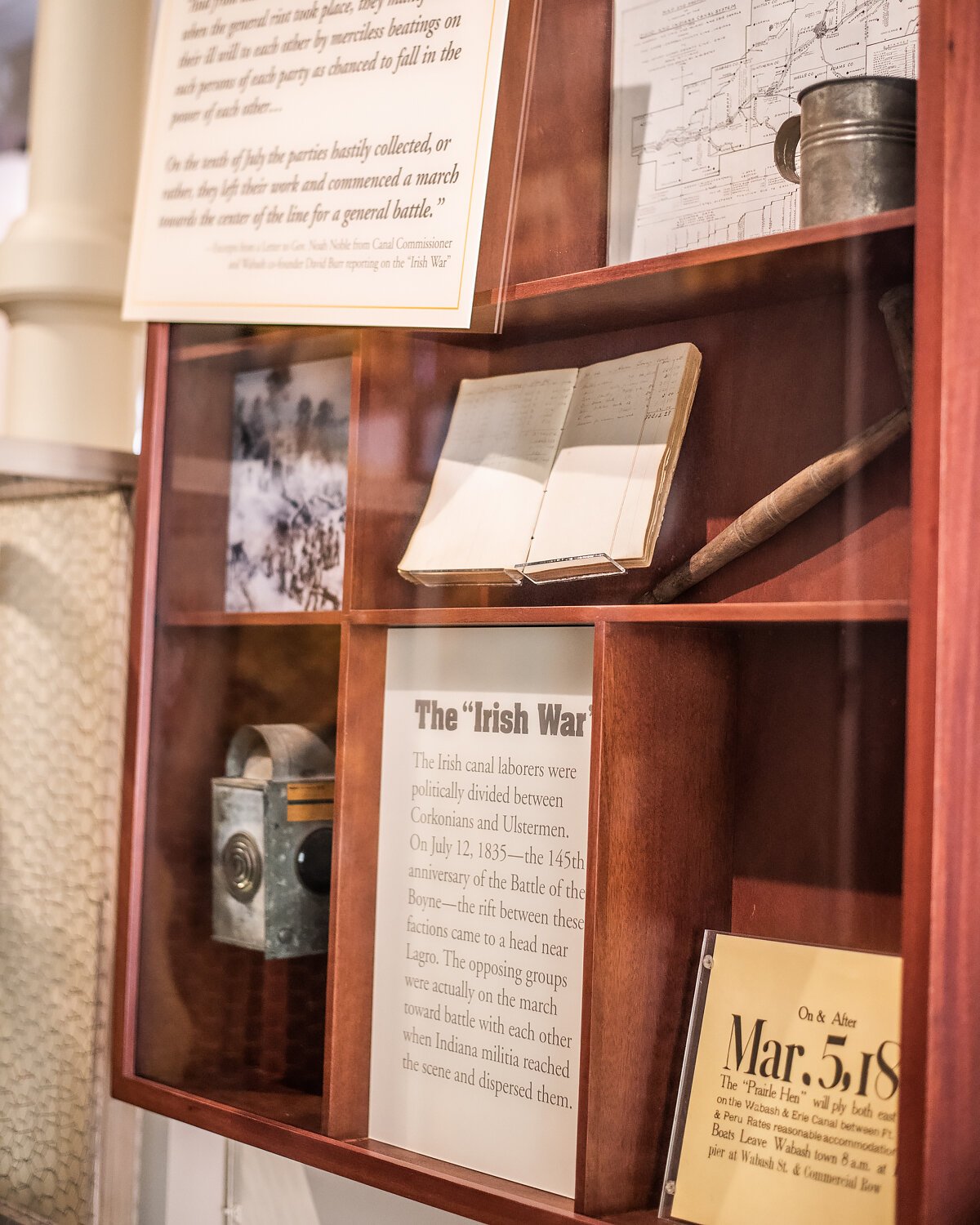 An exhibit at the Wabash County Museum.