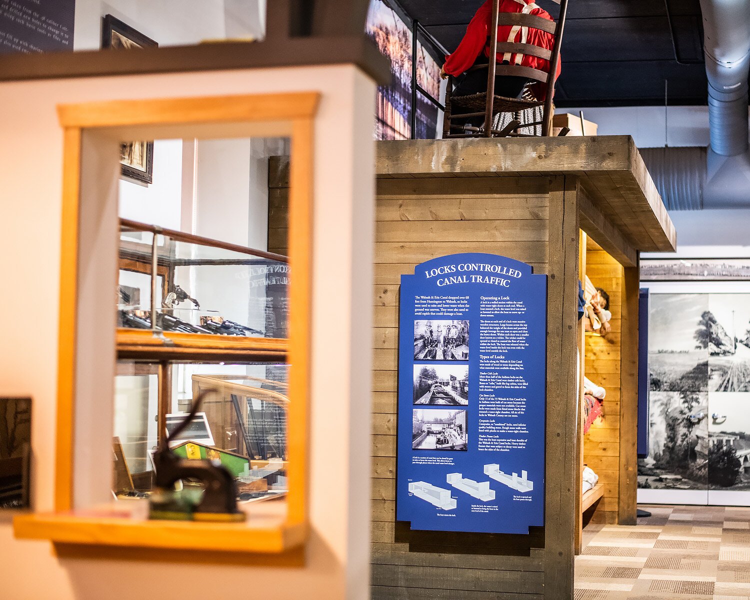 An exhibit at the Wabash County Museum.