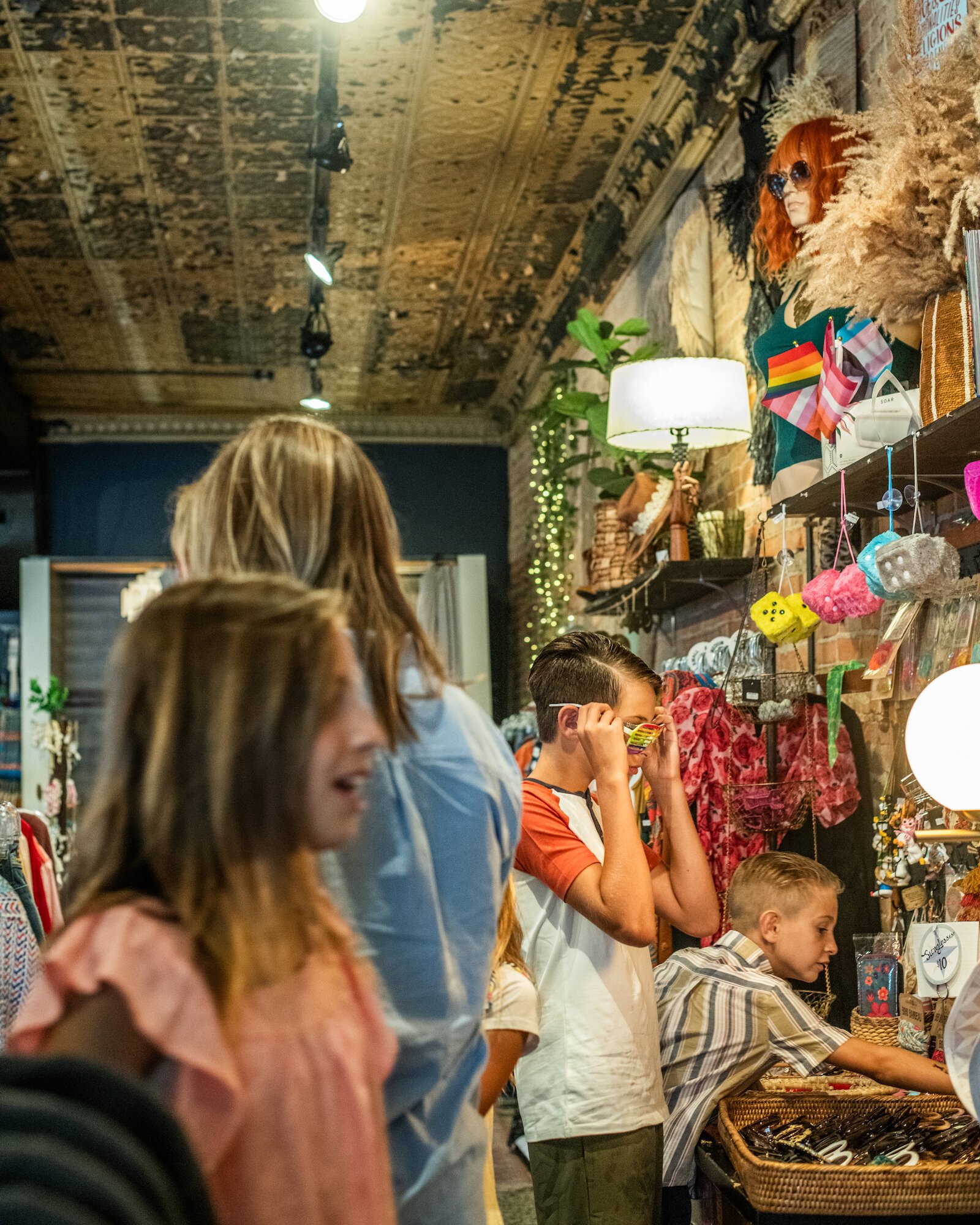 Wabash is home to many local shops, which the Spring family say they enjoy visiting.