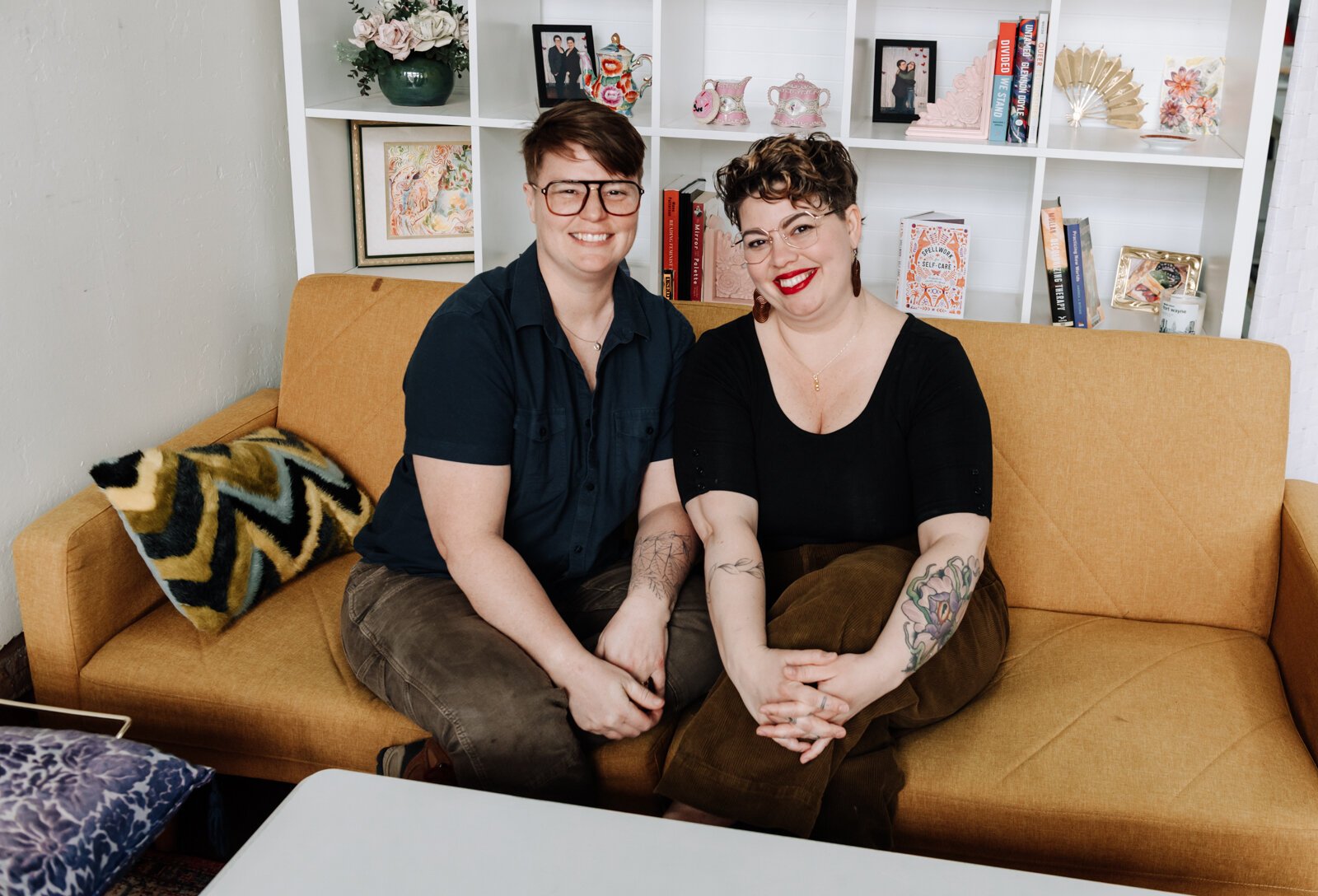 Hilary Hontz, left, and Sarah Thompson, owner of Good Bread for All at 1016 Broadway, Fort Wayne, IN.