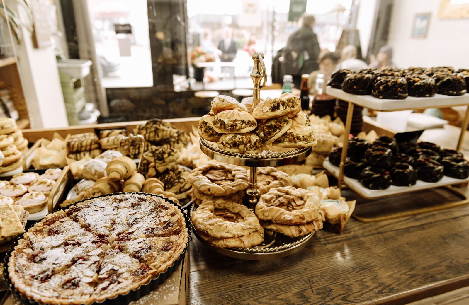 The display case full of vegan and gluten free treats.