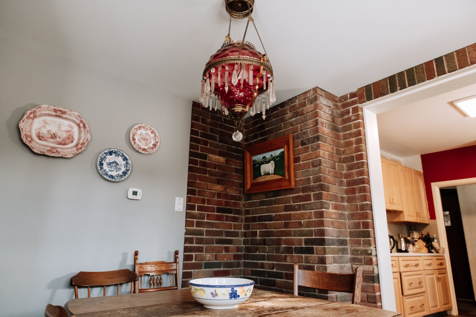 The breakfast room addition was put in at the same time as the accessory dwelling unit that was added to accommodate Amy Beatty's mother.