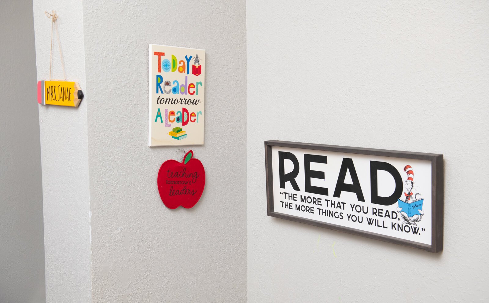 Decor at Little Achievers Childcare Kindergarten Prep on South Calhoun, owned by Janae Dubose.