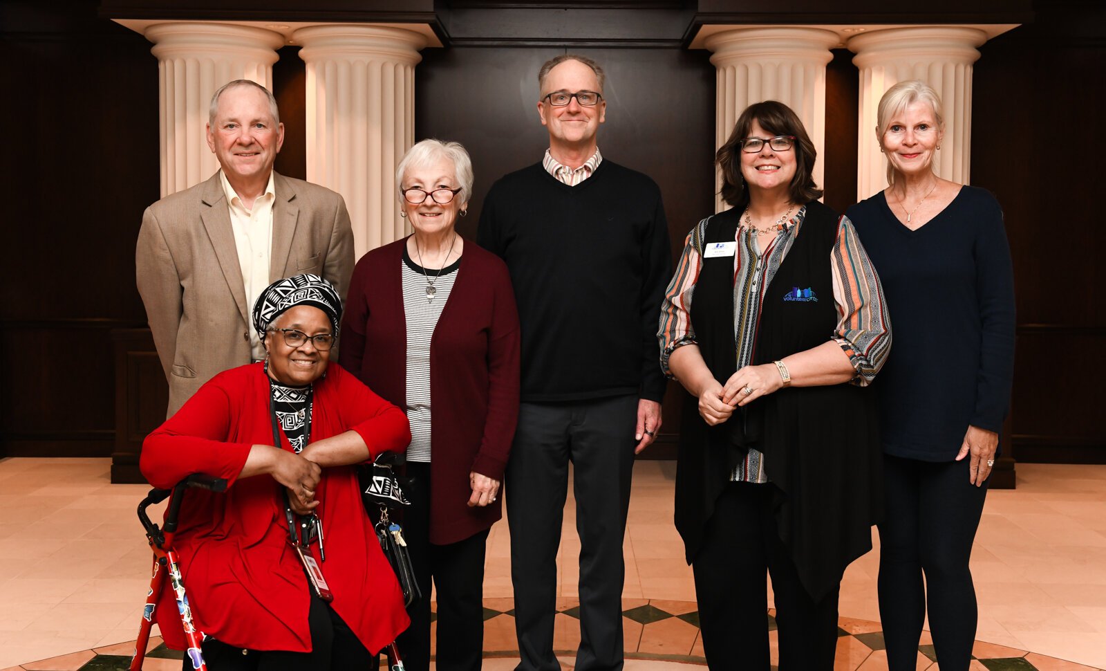 Portrait of the members of the Mayor's Age-Friendly Council (minus a few who were not present) at Citizen's Square.