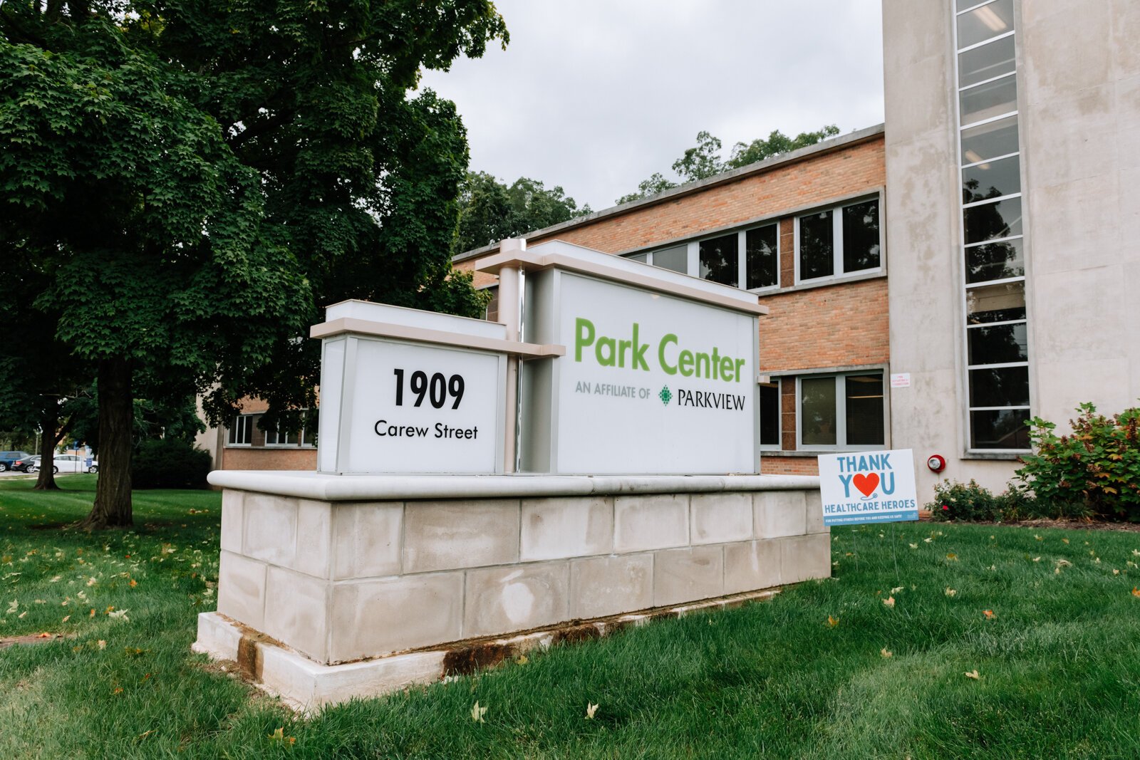 Exterior of the building at Park Center, 1909 Carew St. Fort Wayne, IN.