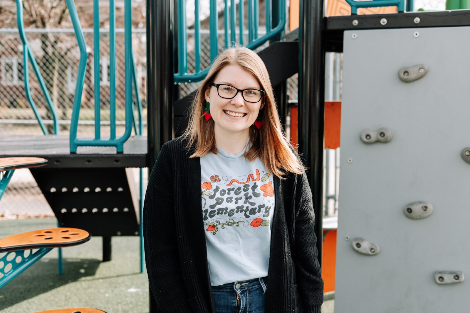 Leitia McHugh, who helped lead the Inclusive Playground Project at Forest Park Elementary School.