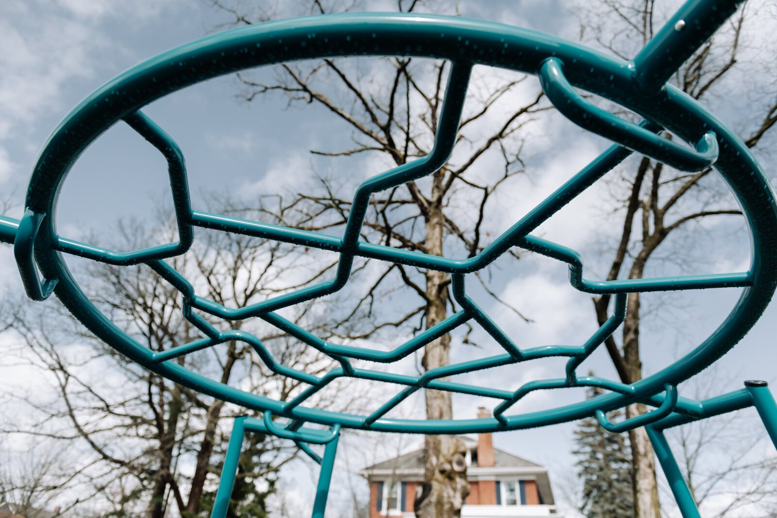 Playground equipment at Forest Park Elementary School.