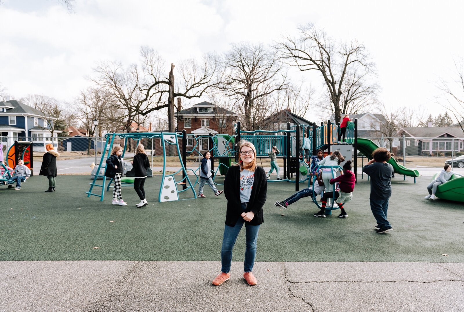 Leitia McHugh, who helped lead the Inclusive Playground Project at Forest Park Elementary School.