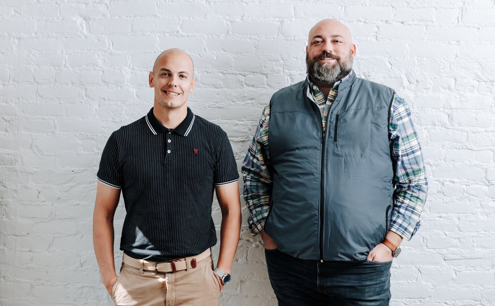 Portrait of Shane Araujo, President/Co-Founder, right, and Alex Smith, CEO/Co-Founder of 3BG SUPPLY CO.