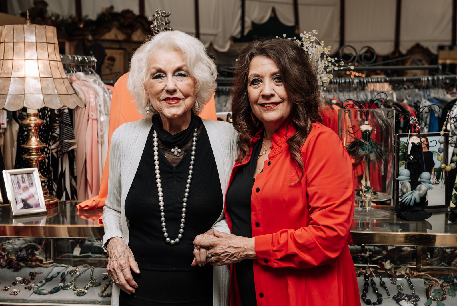 Portrait of co-owners Terri Francis-Alfed, right, and mother Marjorie Francis at The Francis Shoppe, 65 West Market Wabash, IN. Marjorie opened the shoppe in 1961.