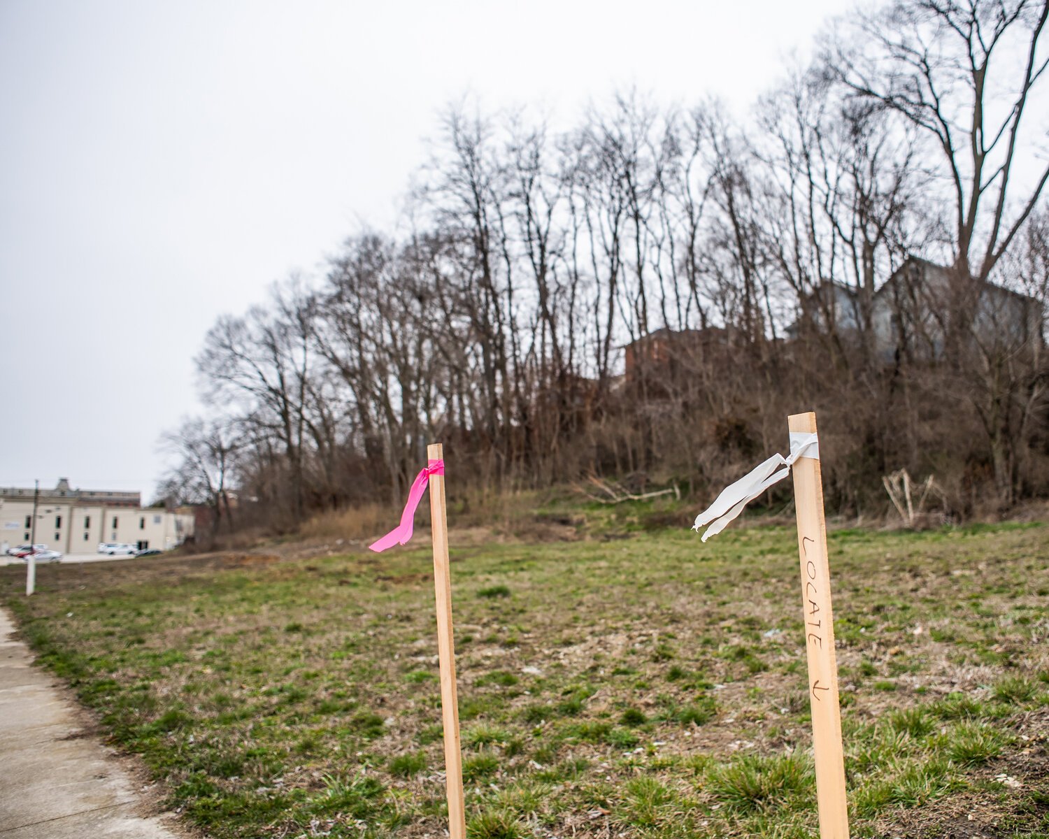 The site of the future East Market Street housing development.