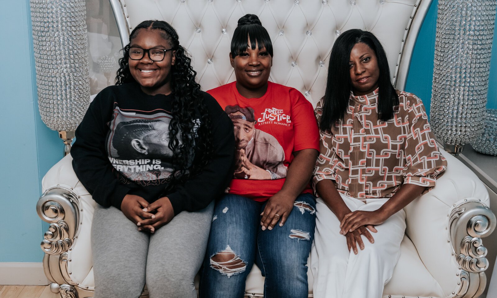 From right: Sauntel Bennett-Totten, with bride to be Anamaria Sosa and bridesmaid Camilla Sosa at Q'Niqque Wedding Coordinator and Event Planning.