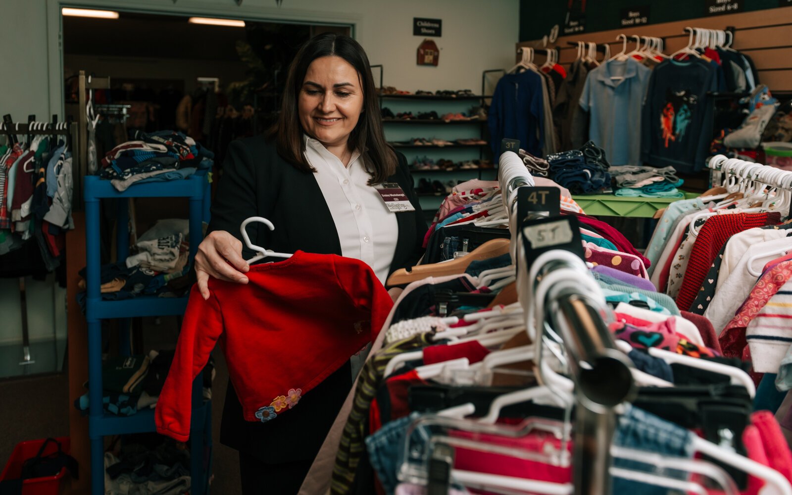 Ermina Mustedanagic, CEO of Wellspring Interfaith Social Services, at the Wellspring Shoppe on Broadway St. in Fort Wayne.