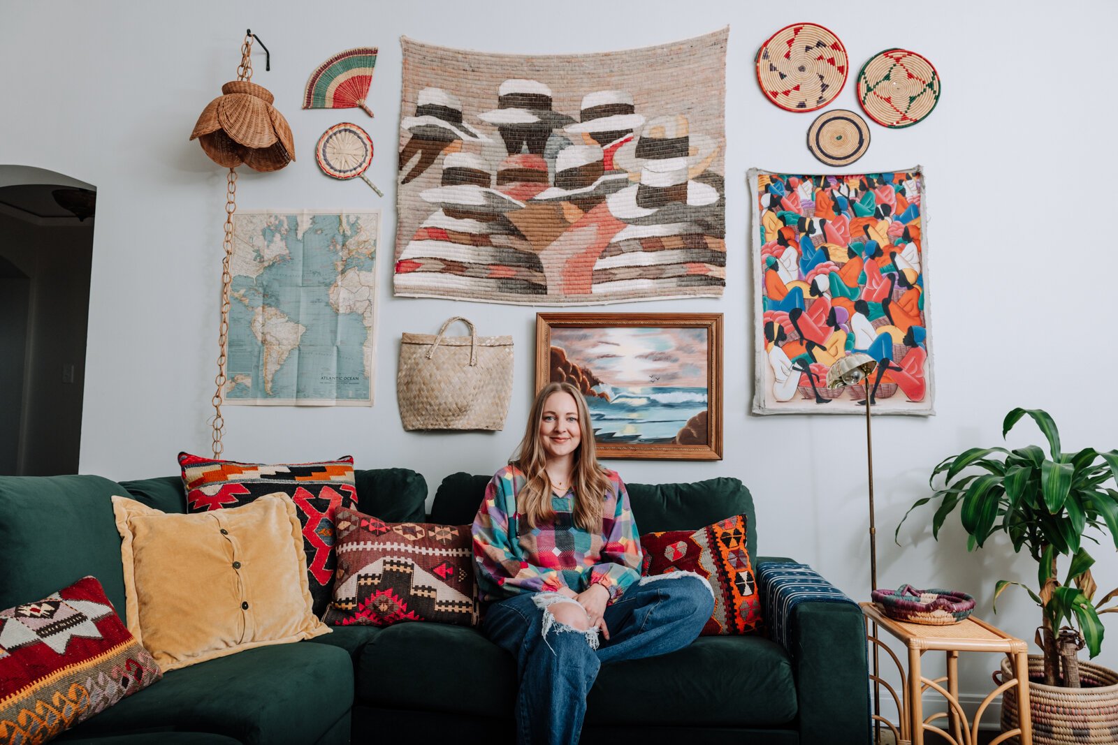 Jamie Curtis in her apartment on Edgewater Ave. in the Lakeside Park neighborhood.