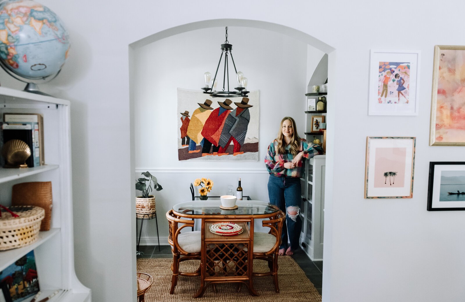 Jamie Curtis in her apartment on Edgewater Ave. in the Lakeside Park neighborhood.