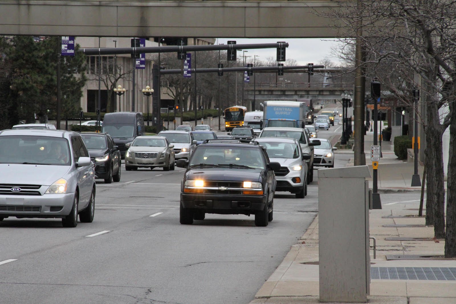 US-27 is the only highway that still intersects downtown.