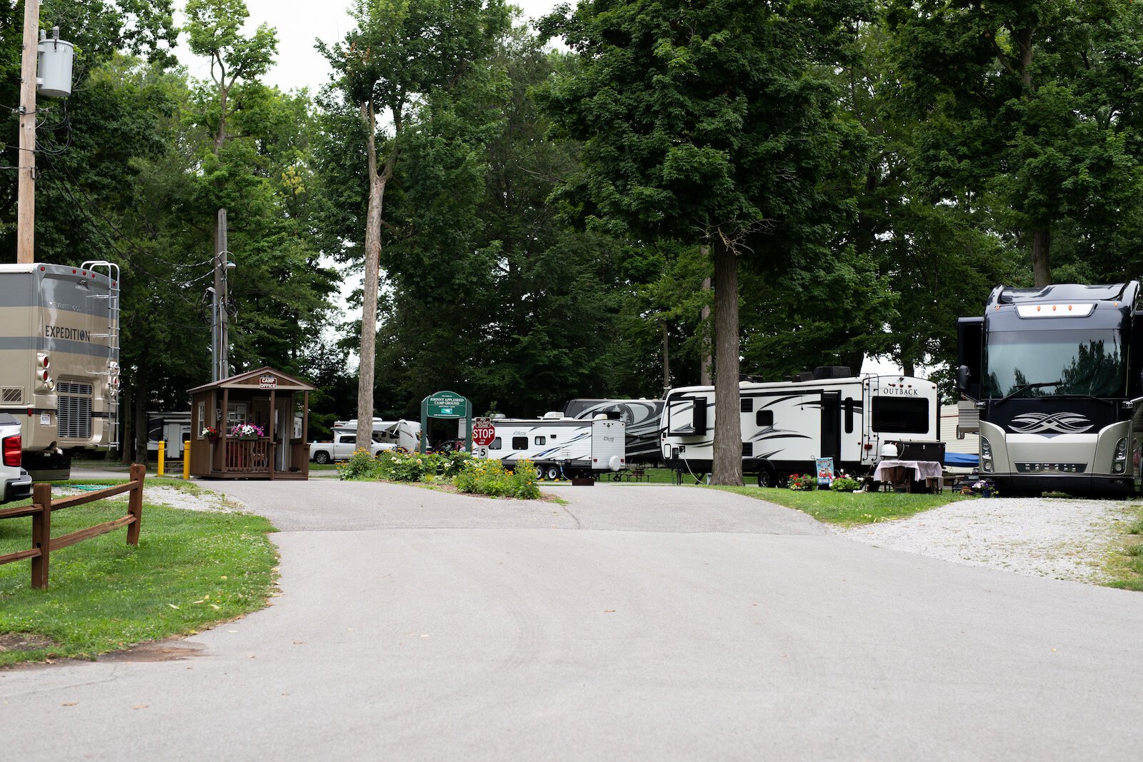 Johnny Appleseed Campground is located at 1459 Harry Baals Dr.