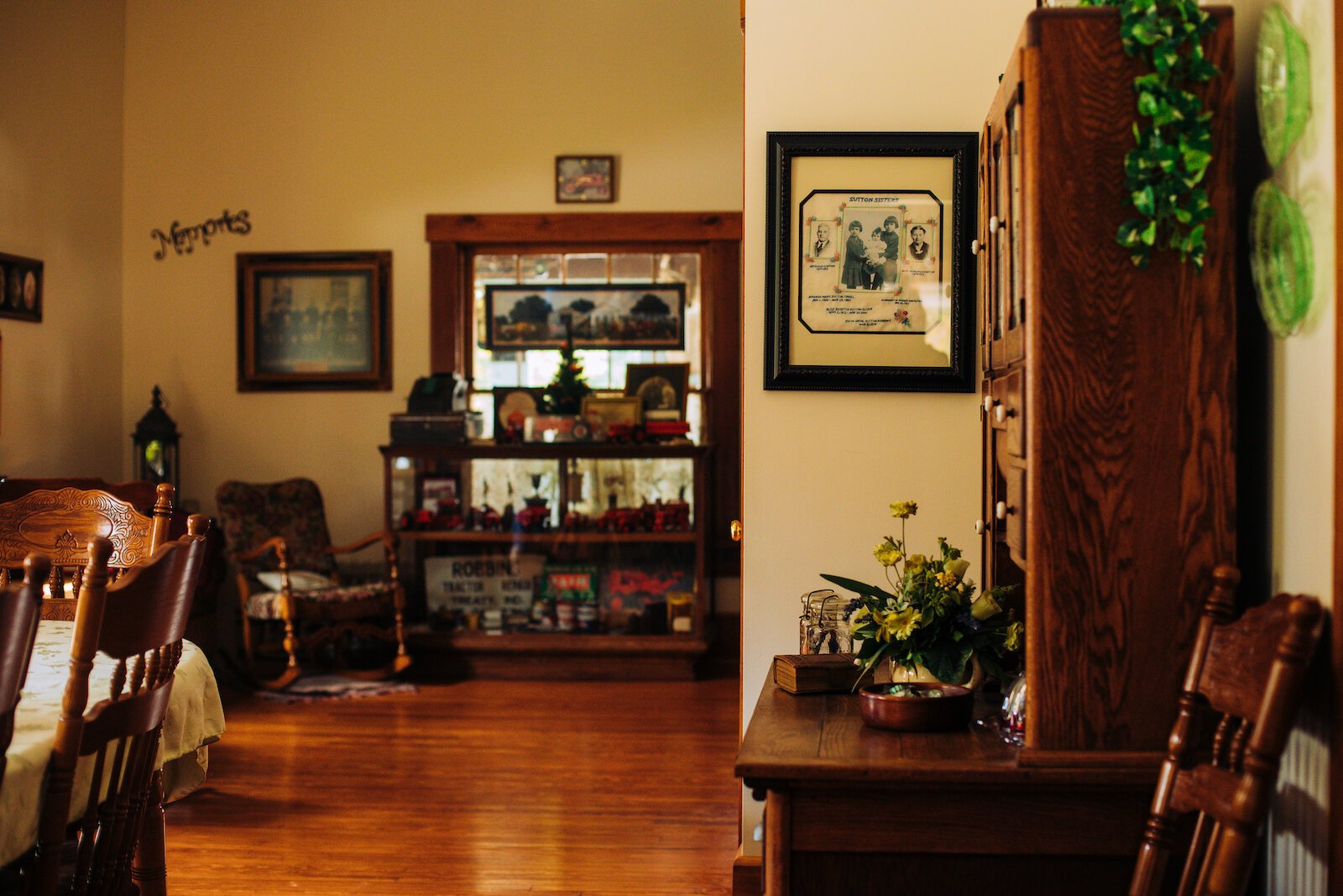 The interior of the Pattee's home, which was renovated after a fire in 2007.