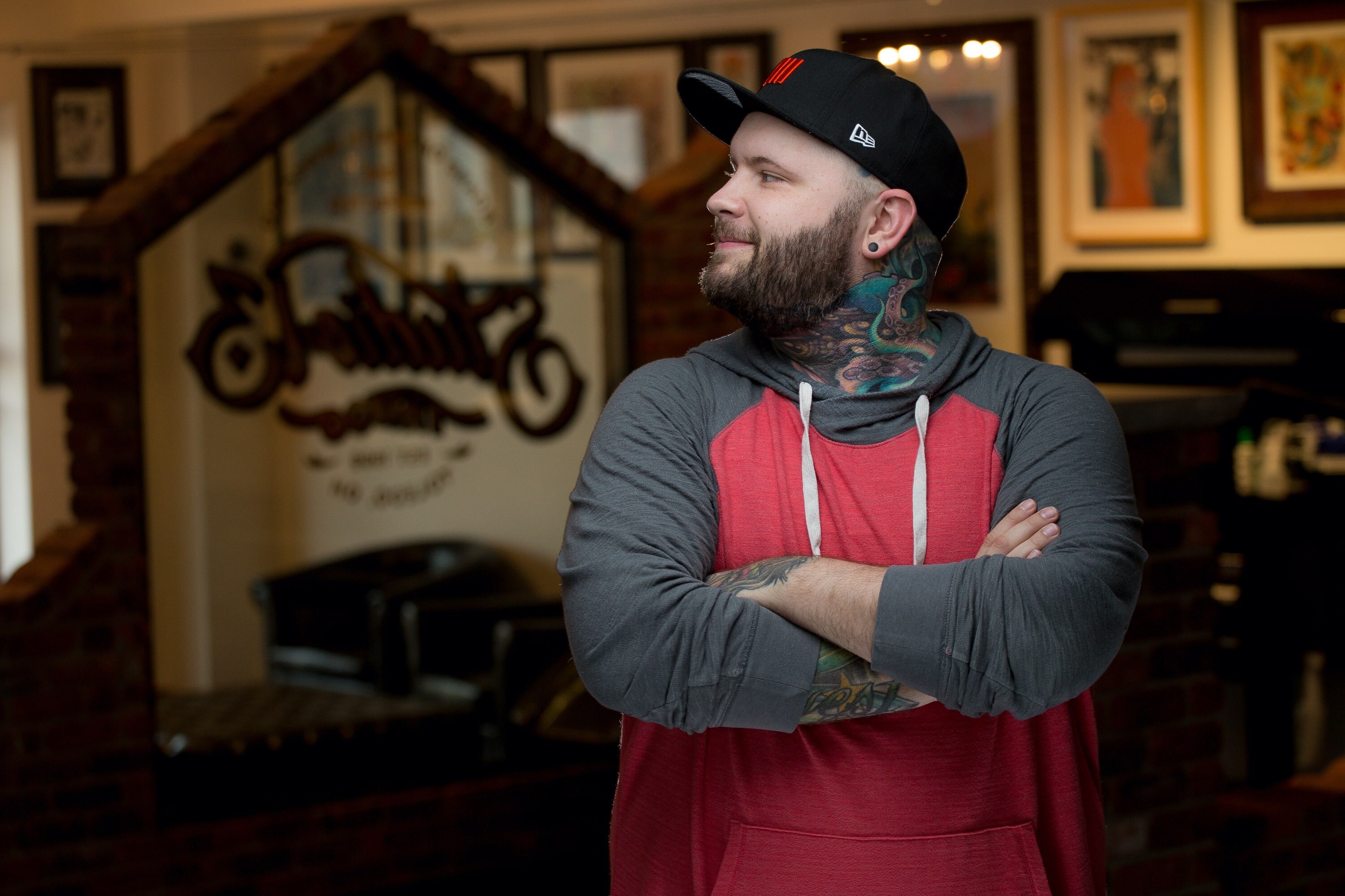 Jes Farris, co-owner of Studio 13 Tattoo