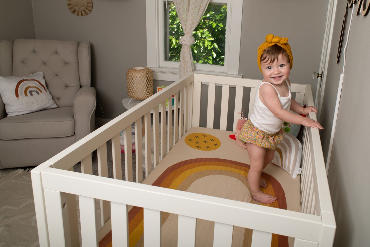 Poppy enjoys her room in the house she shares with parents Katie Fyfe and fiance Andy Gelwicks.