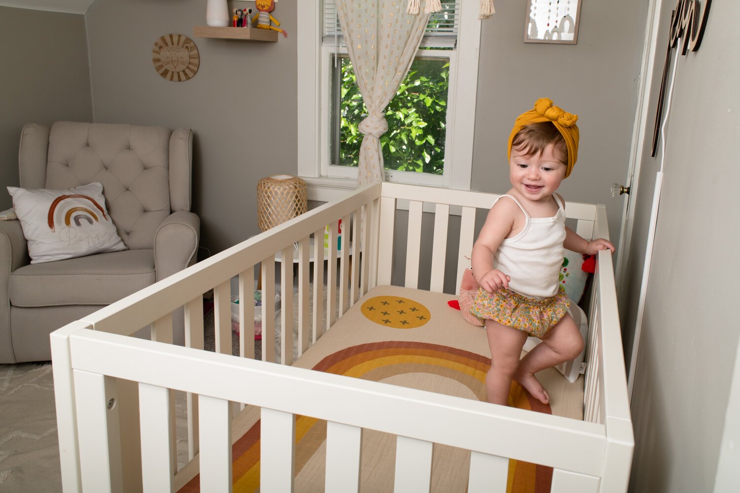 Poppy enjoys her room in the house she shares with parents Katie Fyfe and fiance Andy Gelwicks.