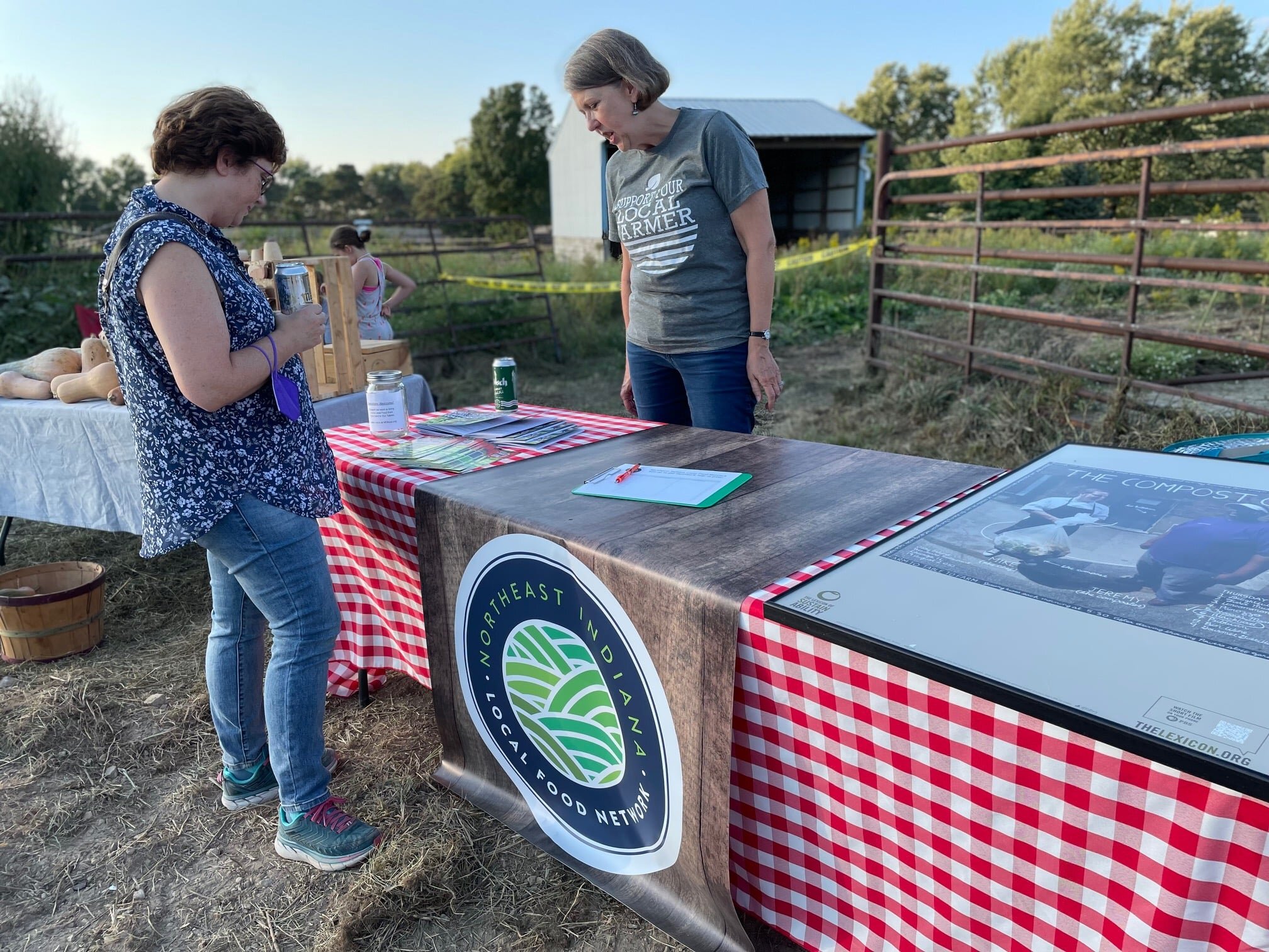 Katz, right, is Founding Director of the Northeast Indiana Local Food Network.