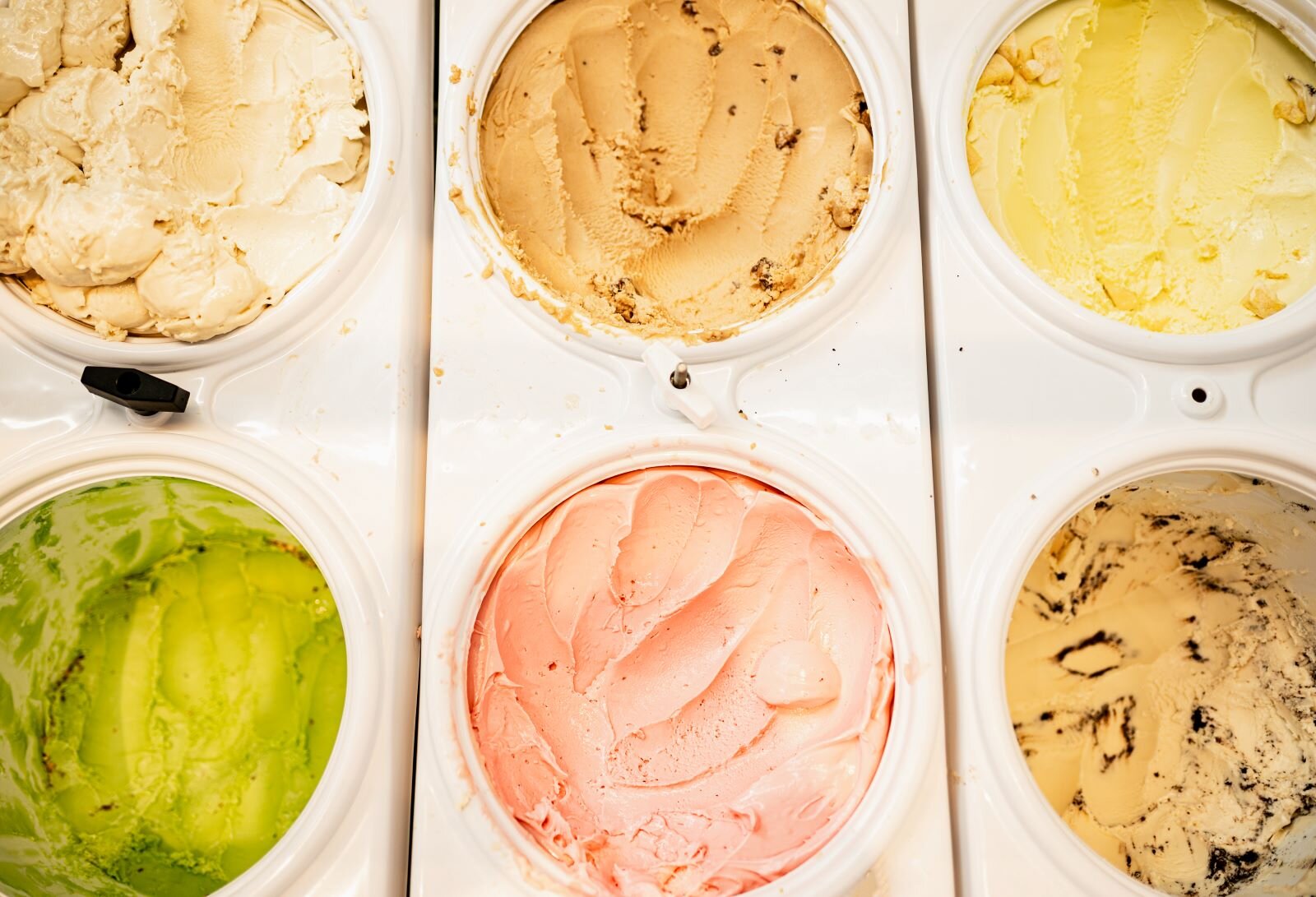 Ice cream on display at Local Apple Cart.