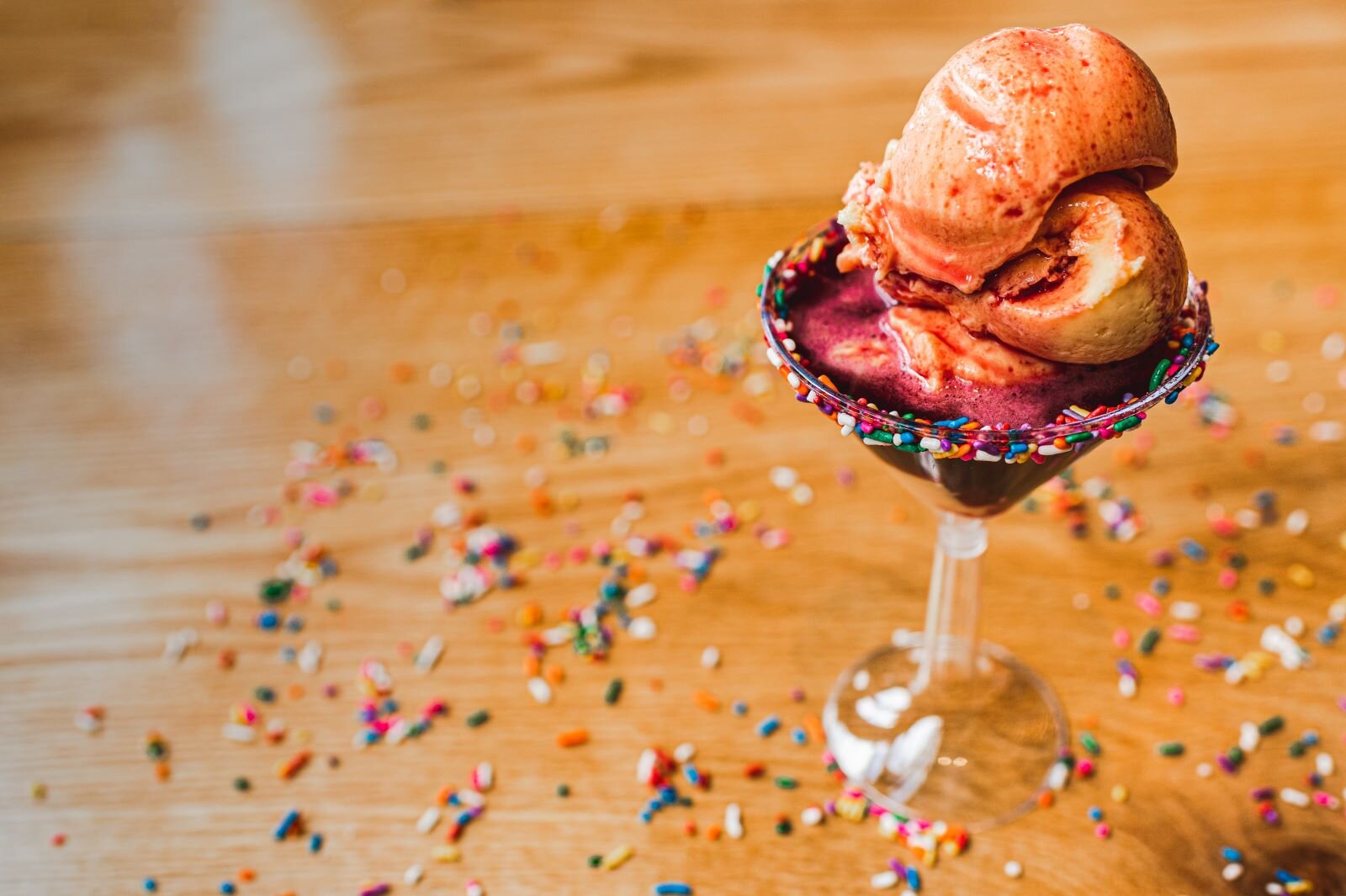 An alcohol infused ice cream treat at Local Apple Cart.