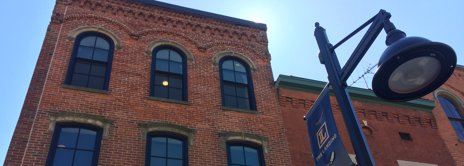 Lights are on at the Landing in downtown Fort Wayne.