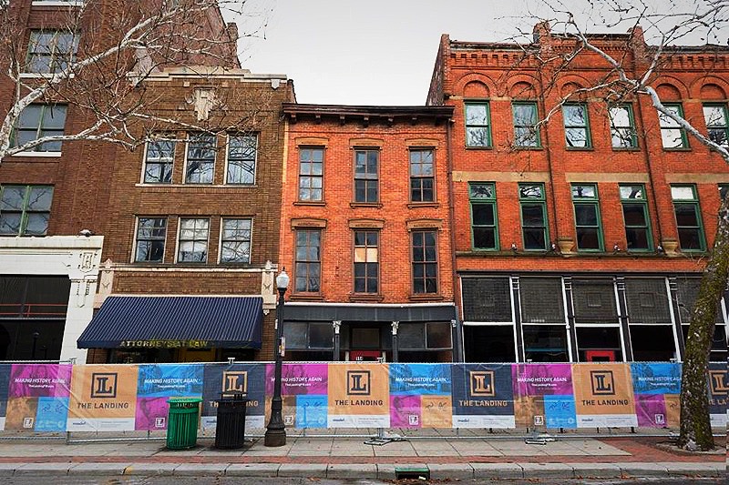 Columbia Street, also known as The Landing, is currently under construction.