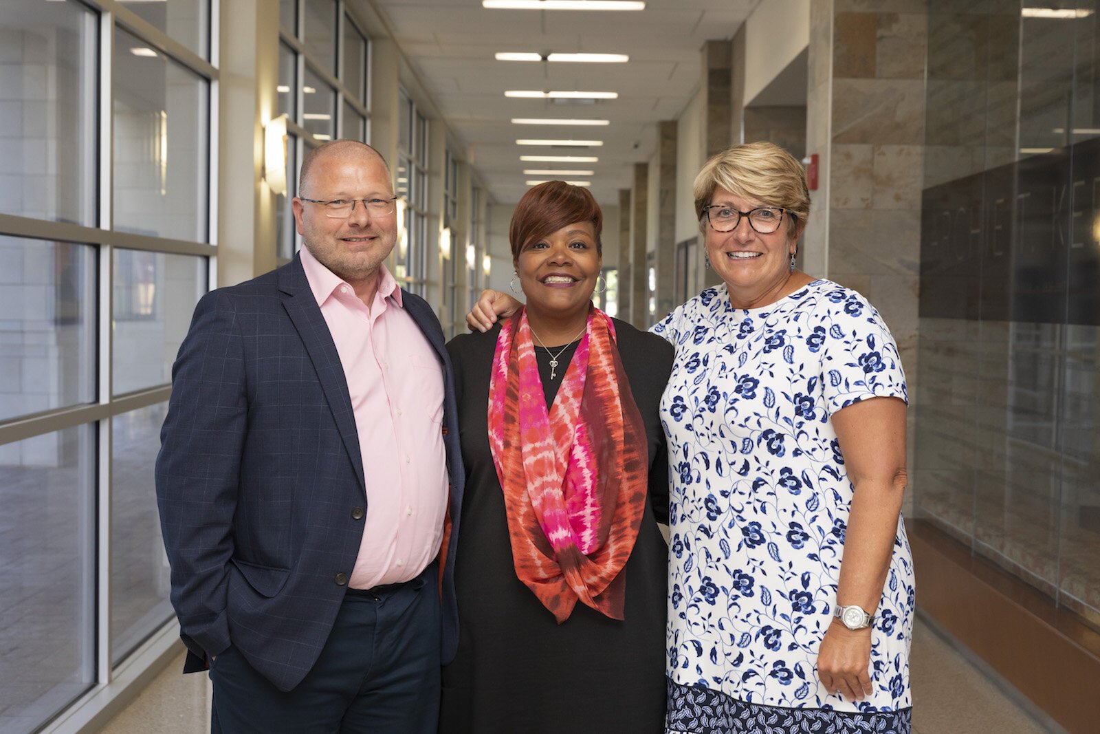 L.E.A.D. Executive Certificate program facilitators are, from left, Kevin Bottomley, Ph.D.; Lisa D. Givan; and Angie Fincannon, Ph.D.