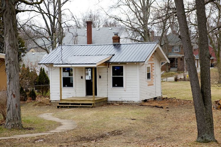 Residents can renovate existing tiny houses like this one at 1126 Lexington Ave.
