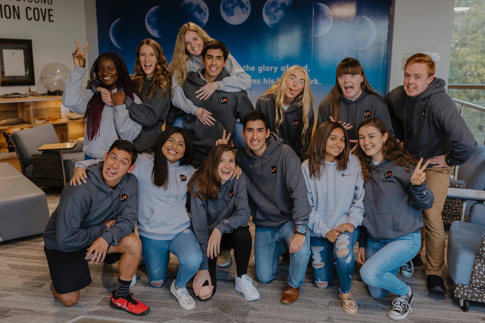 From left front are Jenny Ngoumape, David Sandi, Laysa Nocelotl, Bethany Fonseca, Lucas Fonseca, Leslie Rangel, Madeline Miller, and Aaron Nichols. Back row, from left, Taylor Fonseca, Katelyn Ware, Arturo Fonseca, Adelyn Jarvis, and Abigail Quarles.