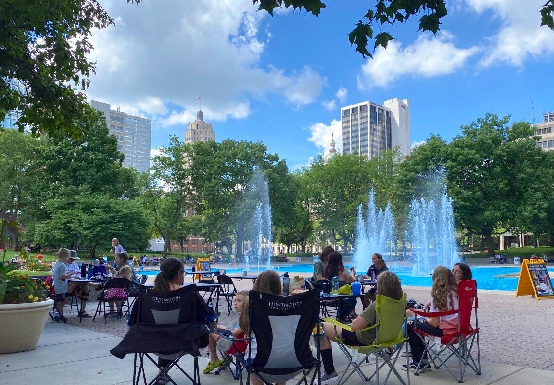Every Thursday from 11:30 a.m. to 1:30 p.m. Freimann Square transforms into a food truck park for Lunch on the Square.