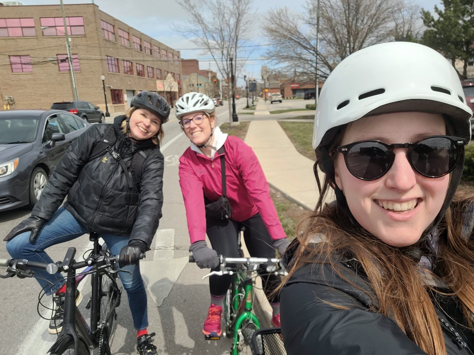 Maddie Miller with other members of Three Rivers Active Streets