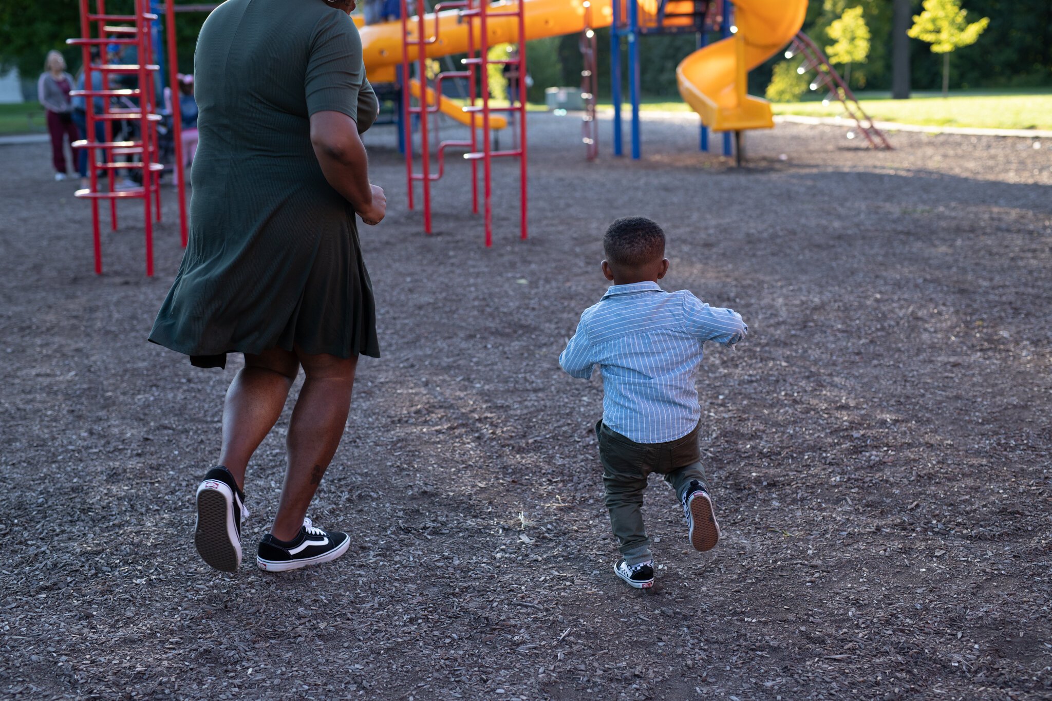 Lakisha Woods and her 2-year-old son Jaxon.