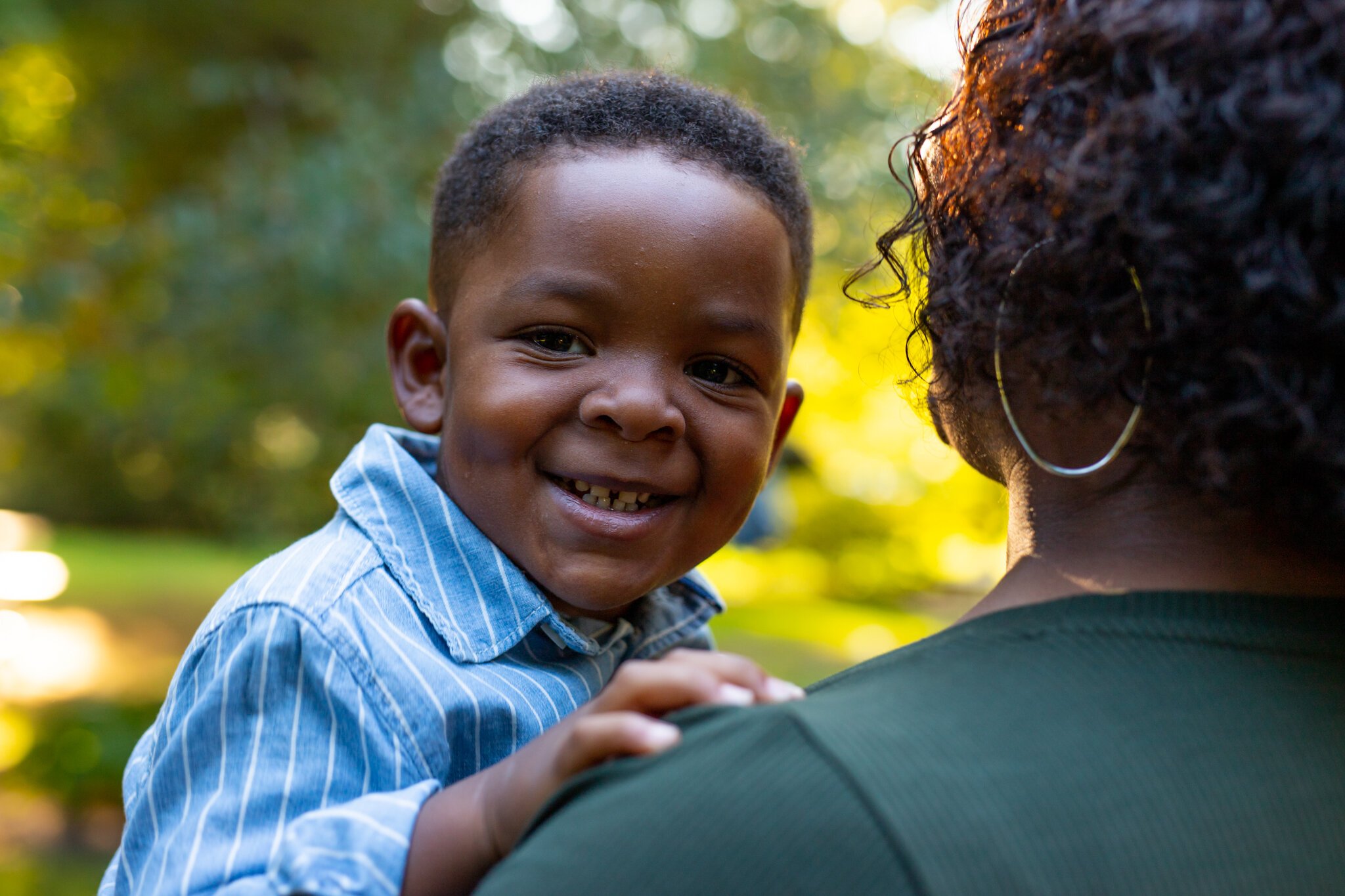 Lakisha Woods and her 2-year-old son Jaxon.