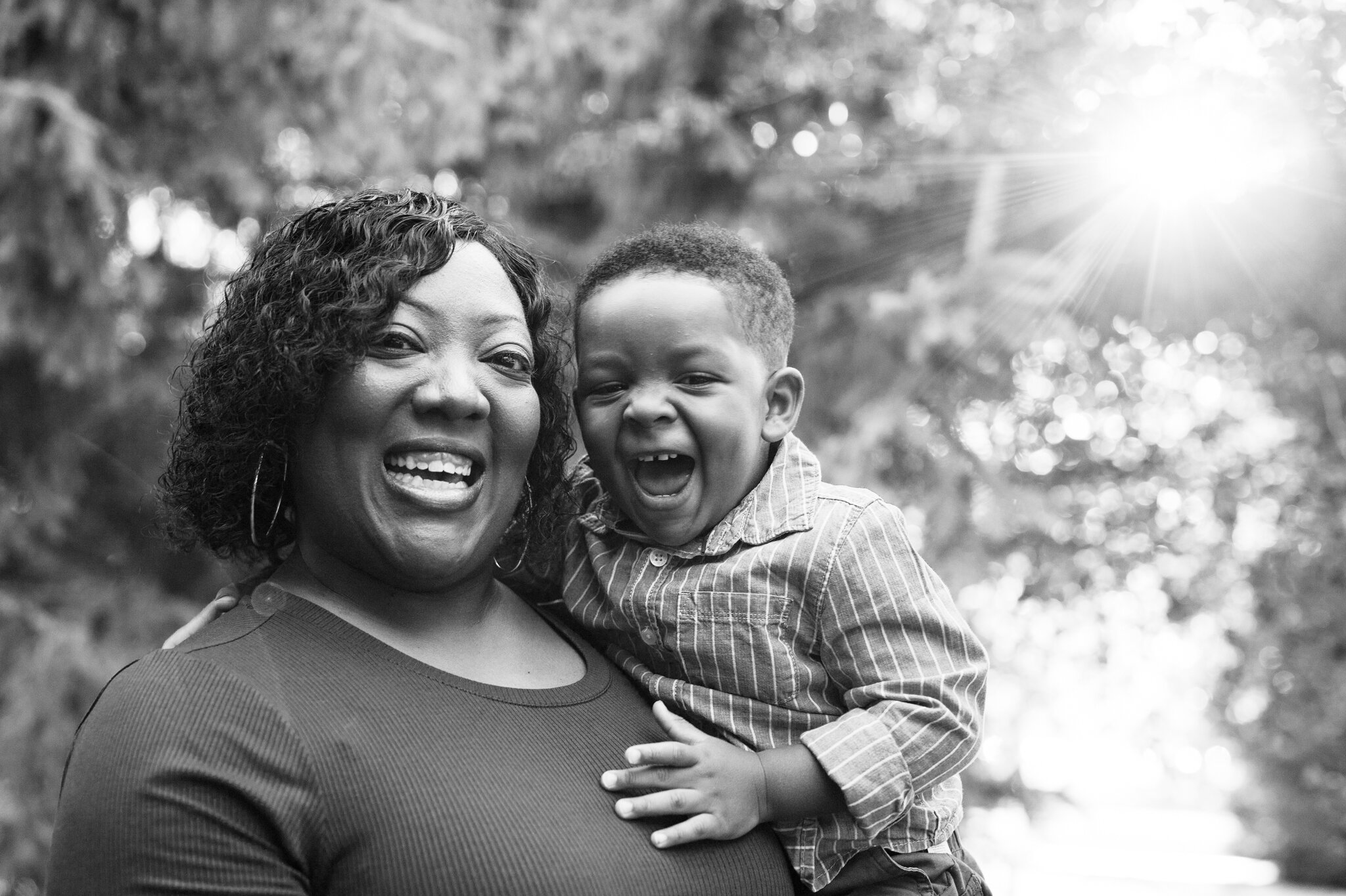 Lakisha Woods and her son.