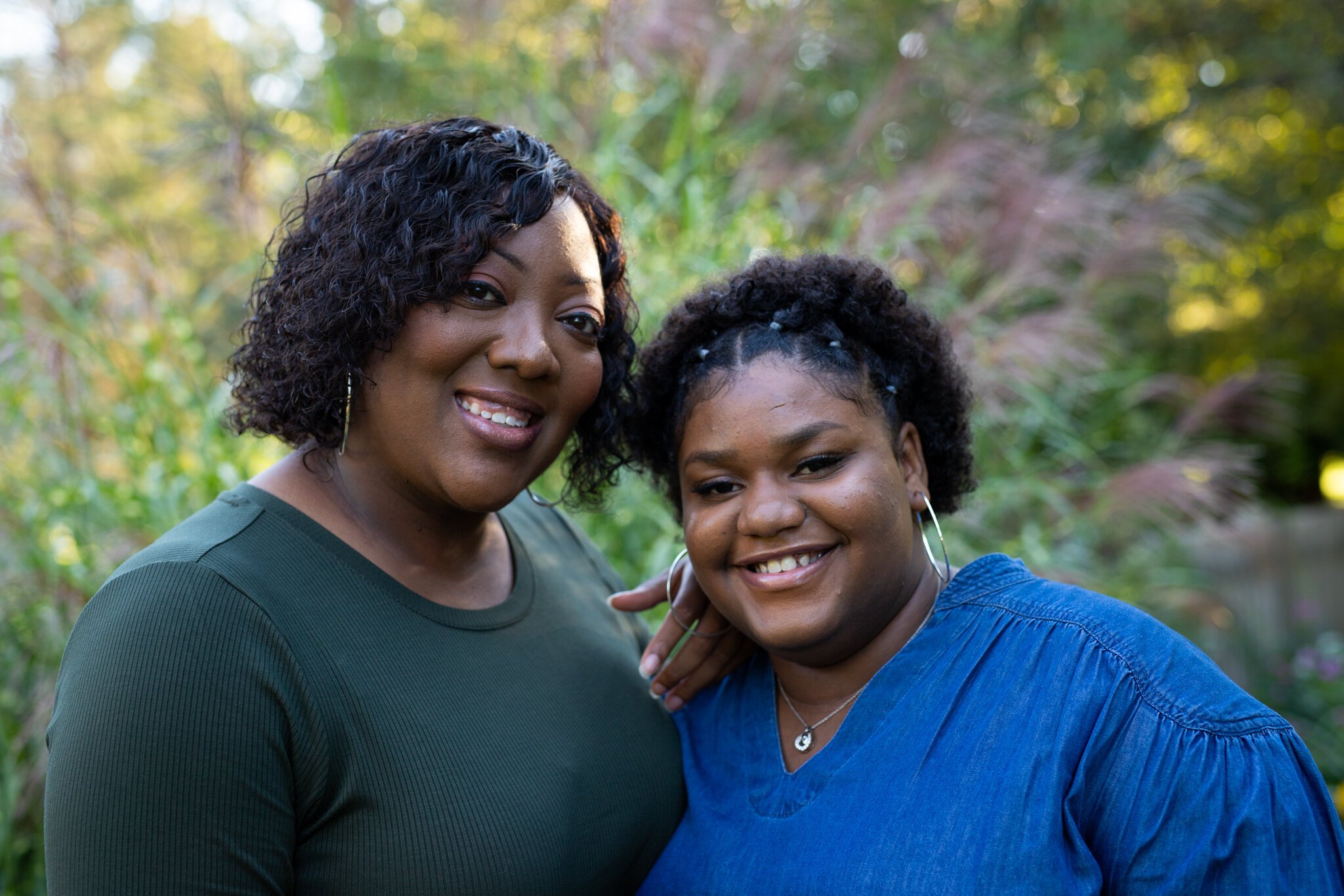 Lakisha Woods and her 17-year-old goddaughter Ariana.