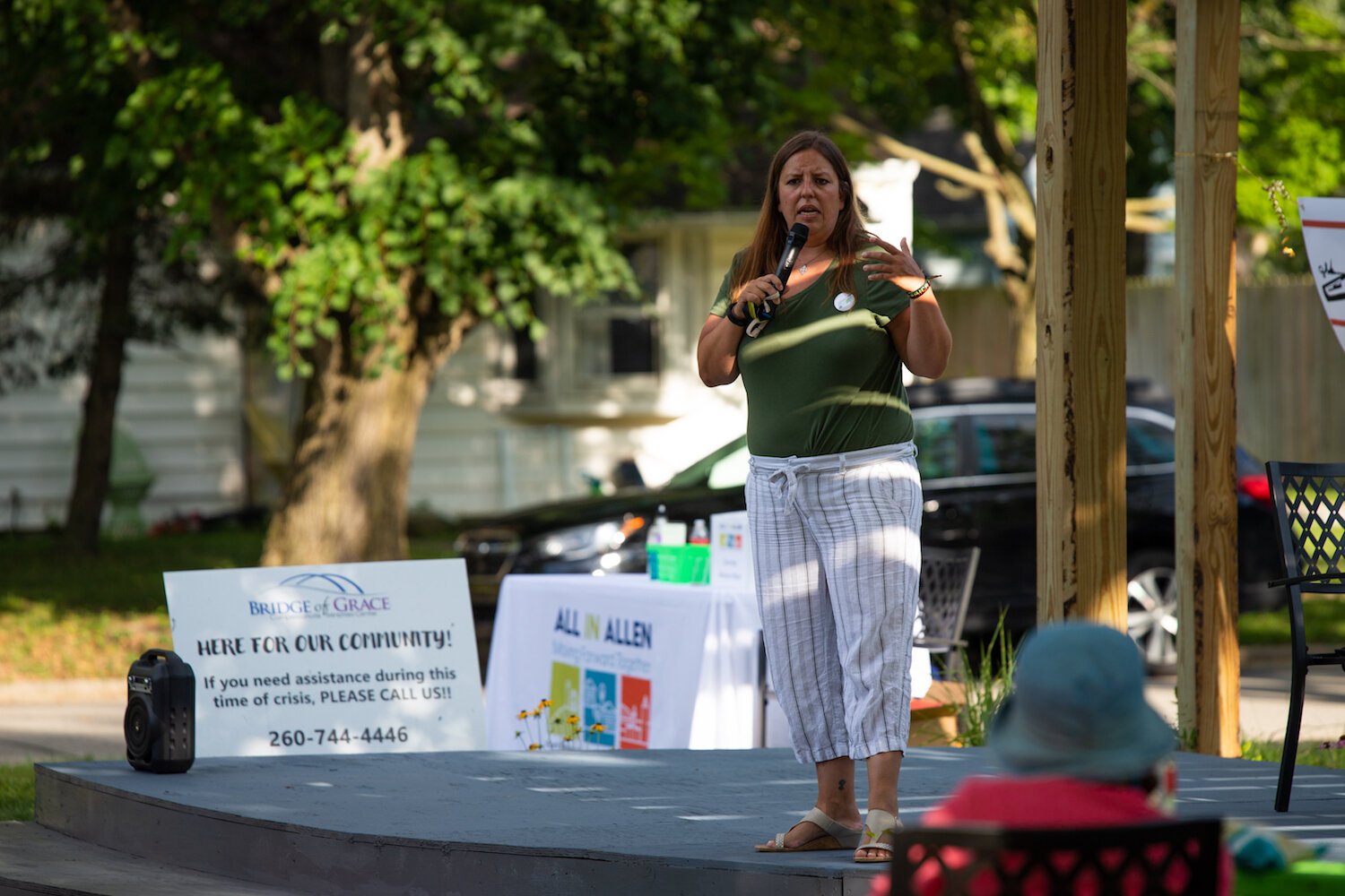 County Council, at-large, hopeful Melissa Fisher shared a story at the first OTG Southeast event.