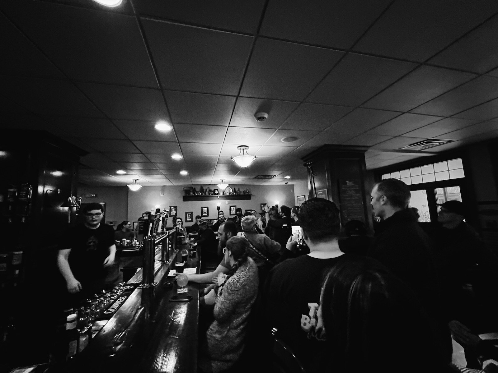 The "Mise & Place" crew behind the scenes, filming Season One in Downtown Fort Wayne at J.K. O'Donnell's Irish Pub.