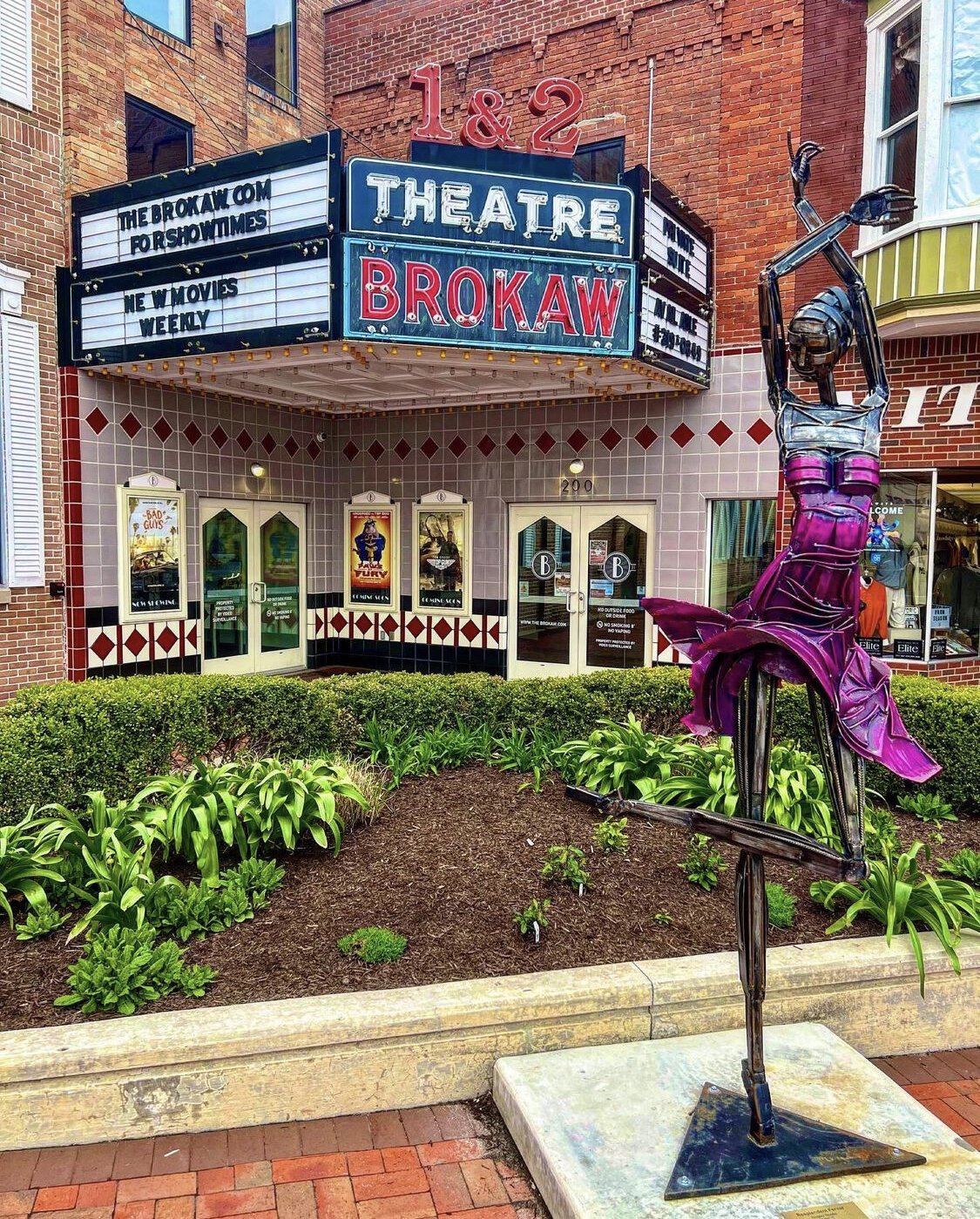 Located next to dining, shopping, parks, and Trine University, the Brokaw Movie House in Angola is accessible for locals and visitors.